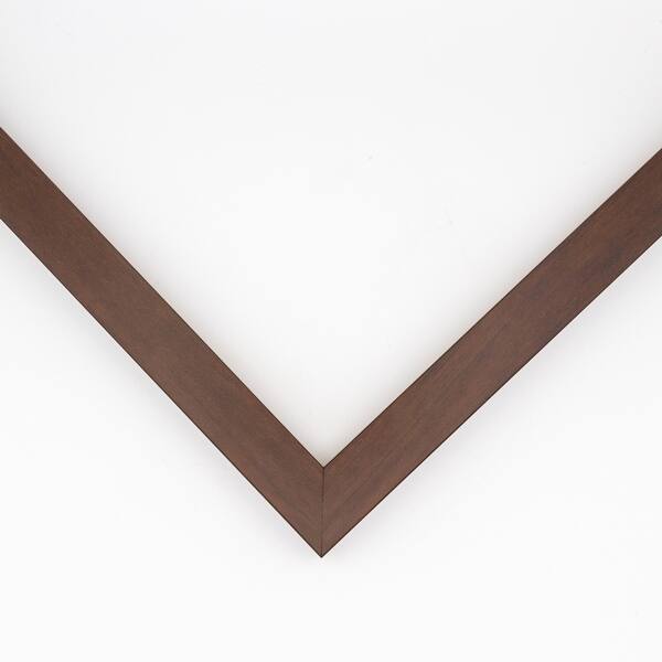 13x19 Flat Dark Brown Wood Frame "The Edge" Medium Great for Bed